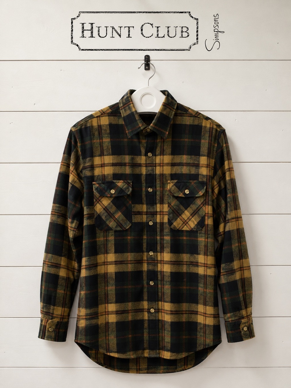 Hunt Club Vintage Plaid Flannel Shirt – Men’s Large